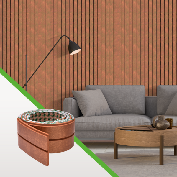 painel ripado flexível