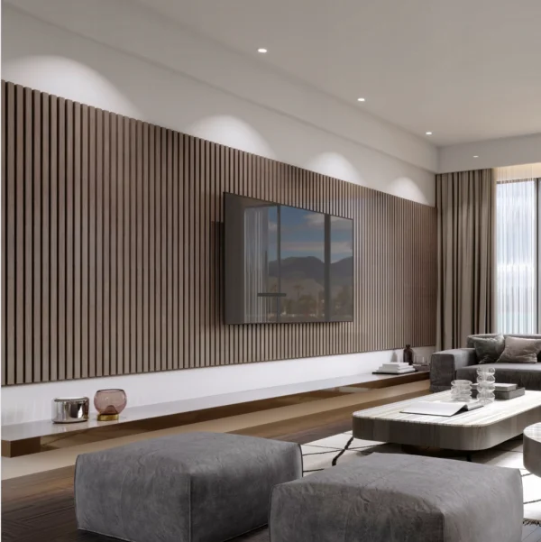 Painel ripado MDF branco