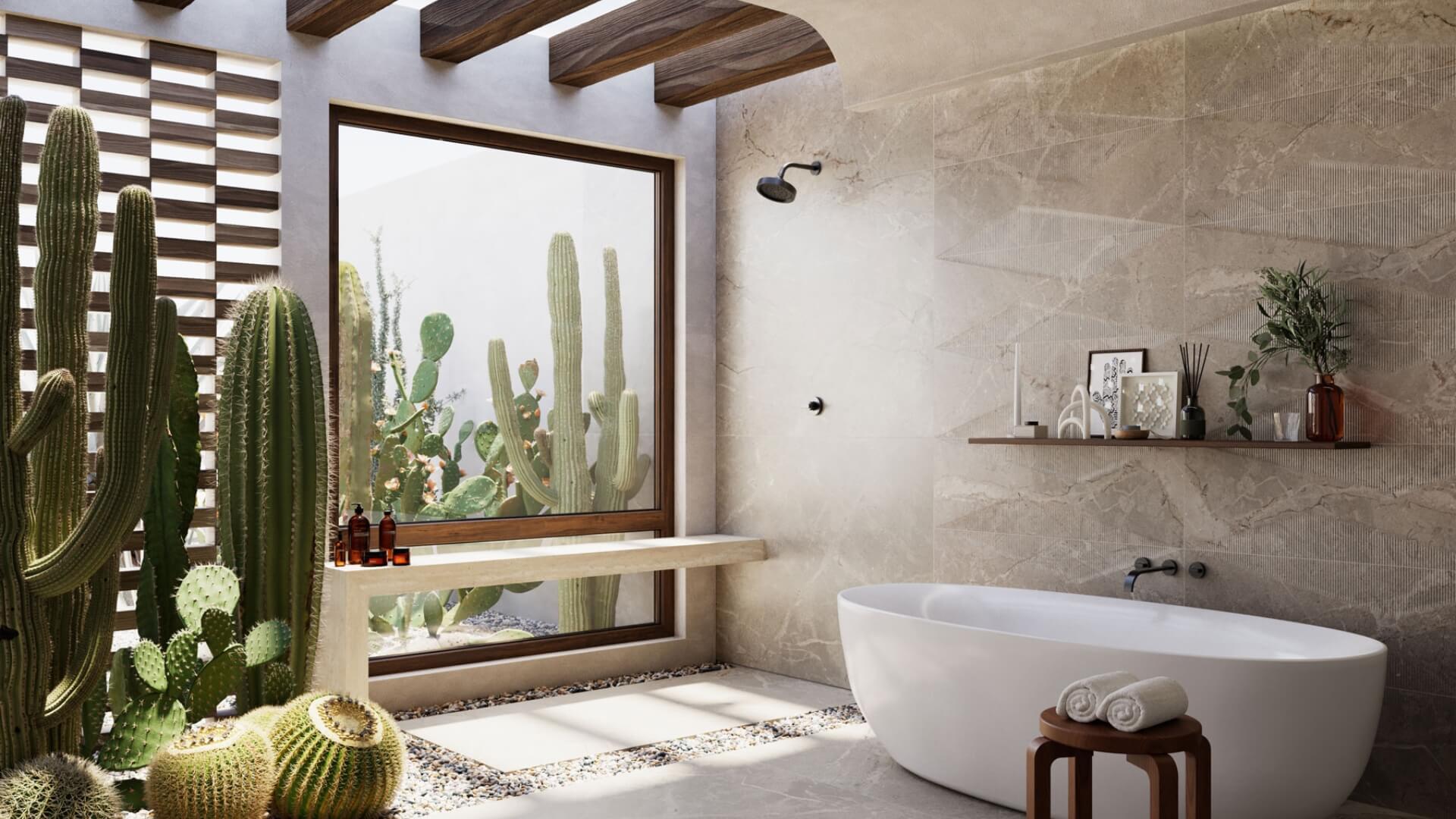 inspiração de ambientes com porcelanato Roca