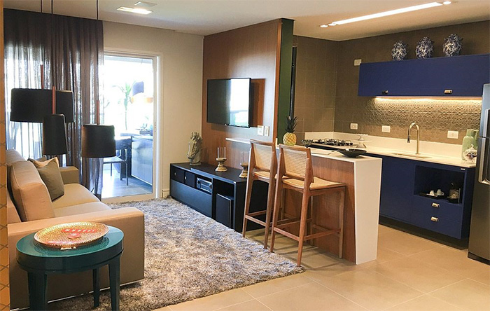 custo médio para integrar sala e cozinha