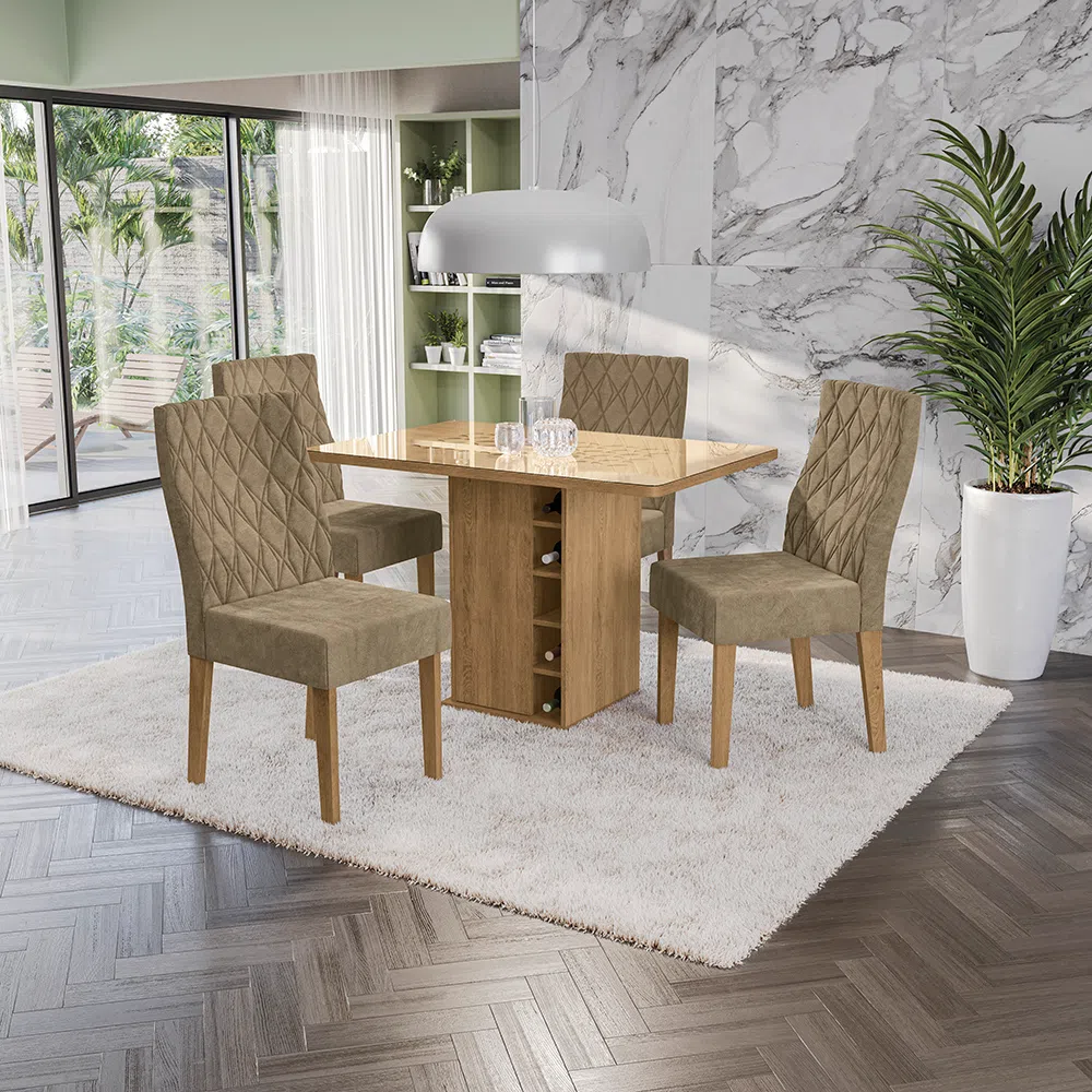 sala de apartamento pequeno com mesa de jantar