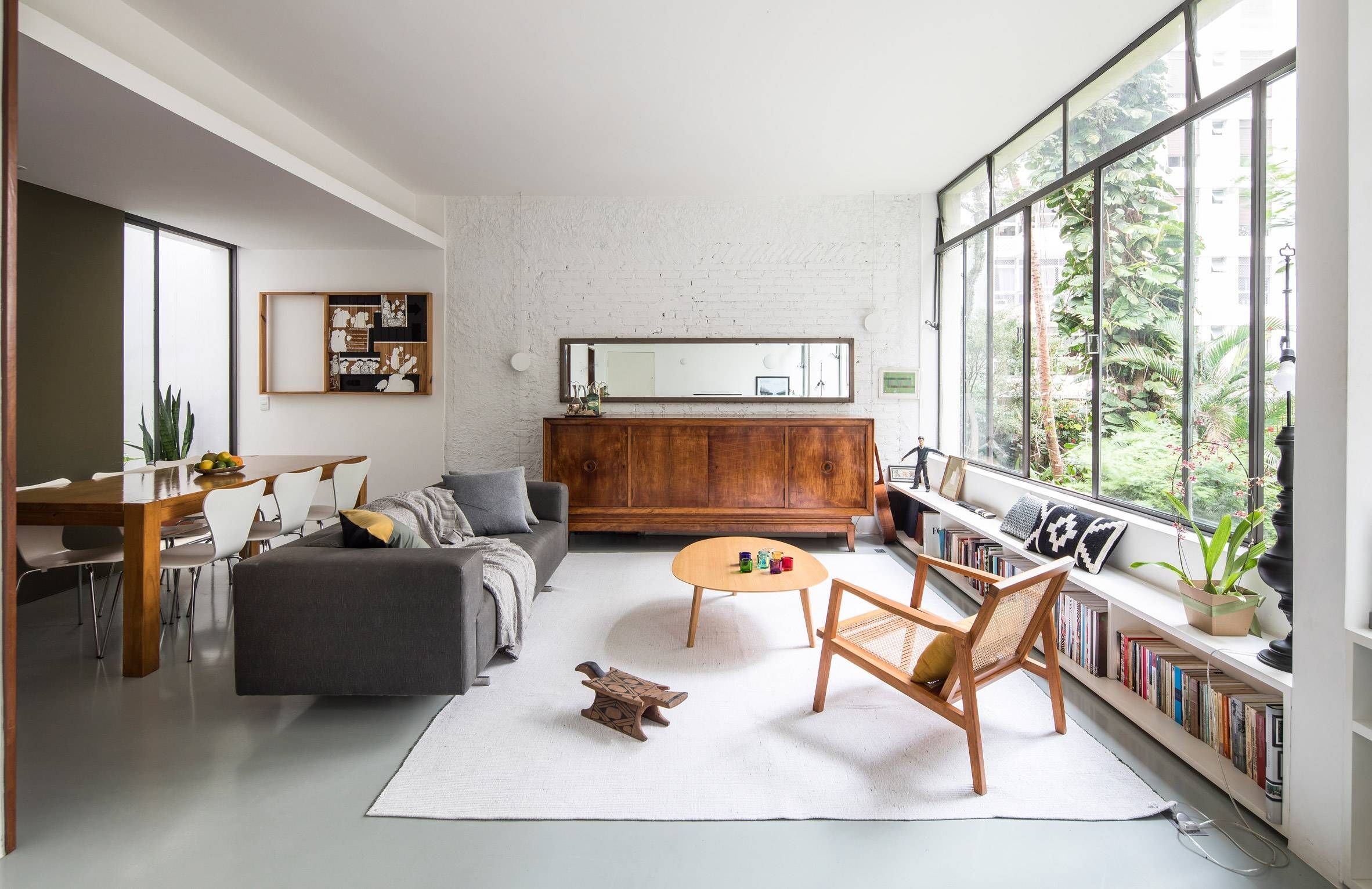 decoração sala de jantar e estar juntas