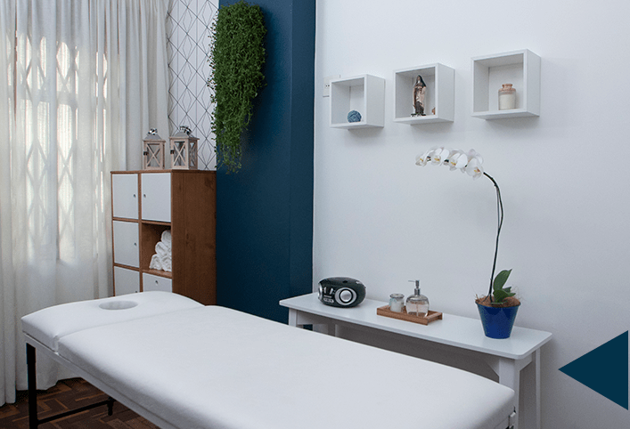 sala de massagem decoração