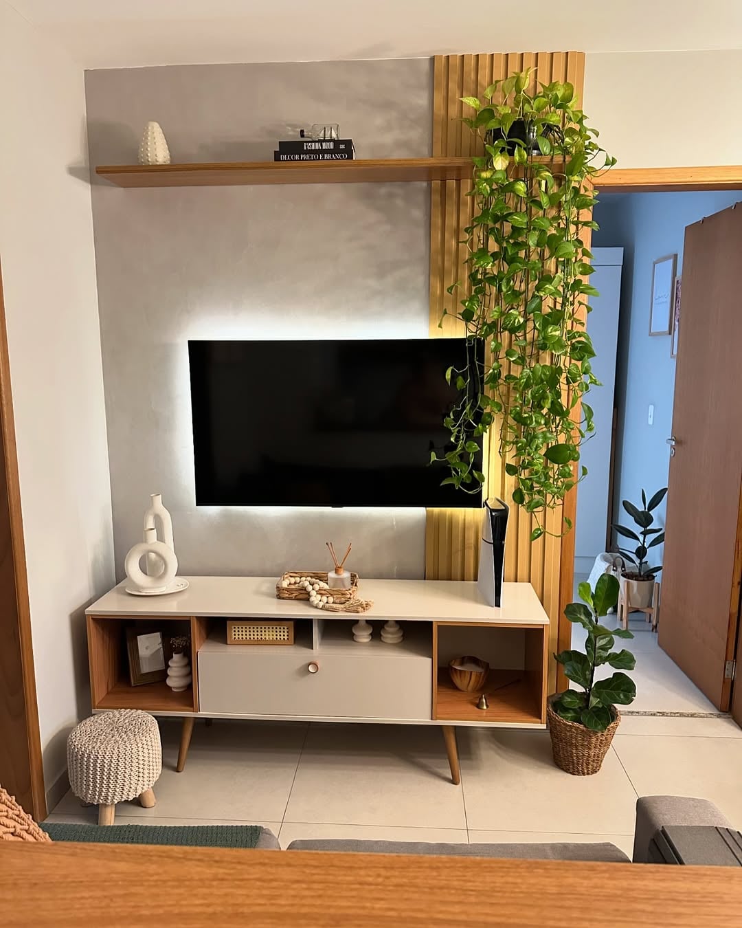 sala decoração simples e moderna pequena