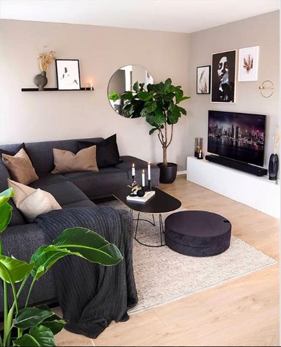sala decoração simples e moderna com pouco dinheiro