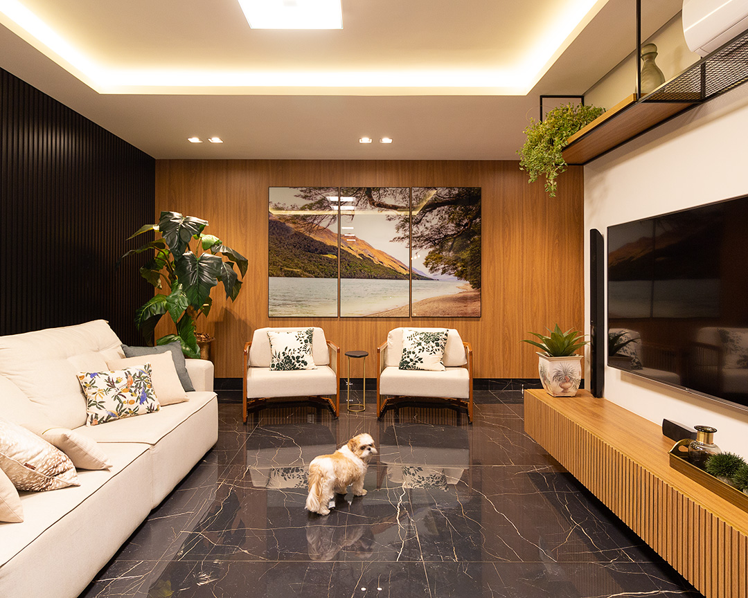 sala pequena elegante e moderna