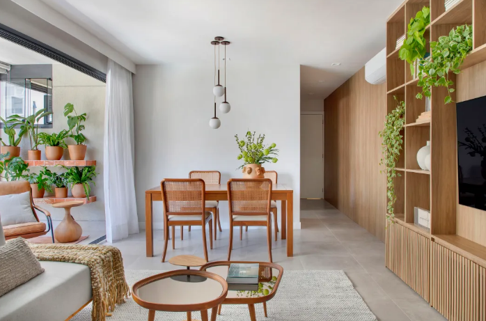 ideias de decoração sala pequena com mesa de jantar