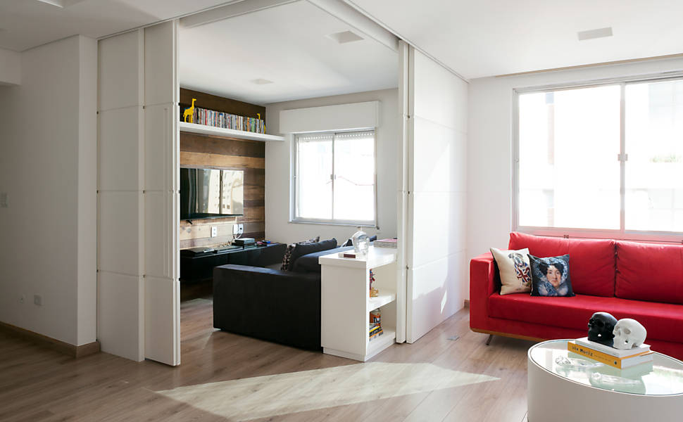 apartamento studio sala quarto
