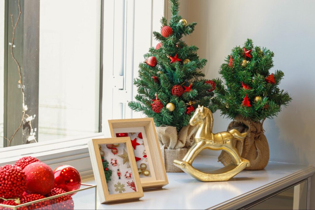 erros comuns decoração natal sala pequena