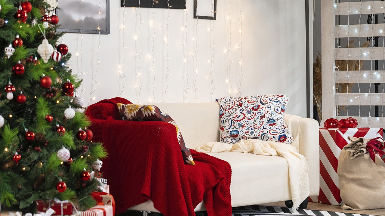 decoração natal sala barata e elegante