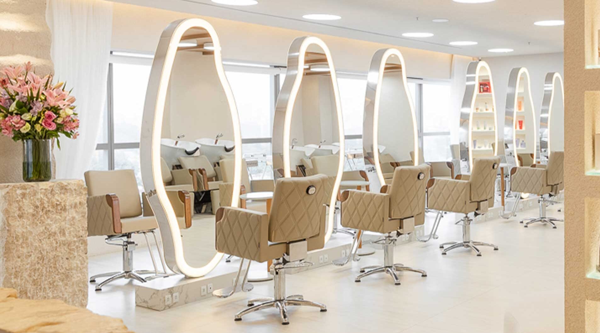 iluminação led para salão de manicure