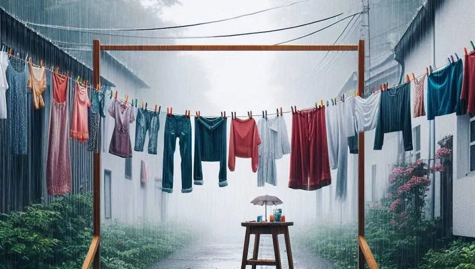 secagem de roupas em dias de chuva