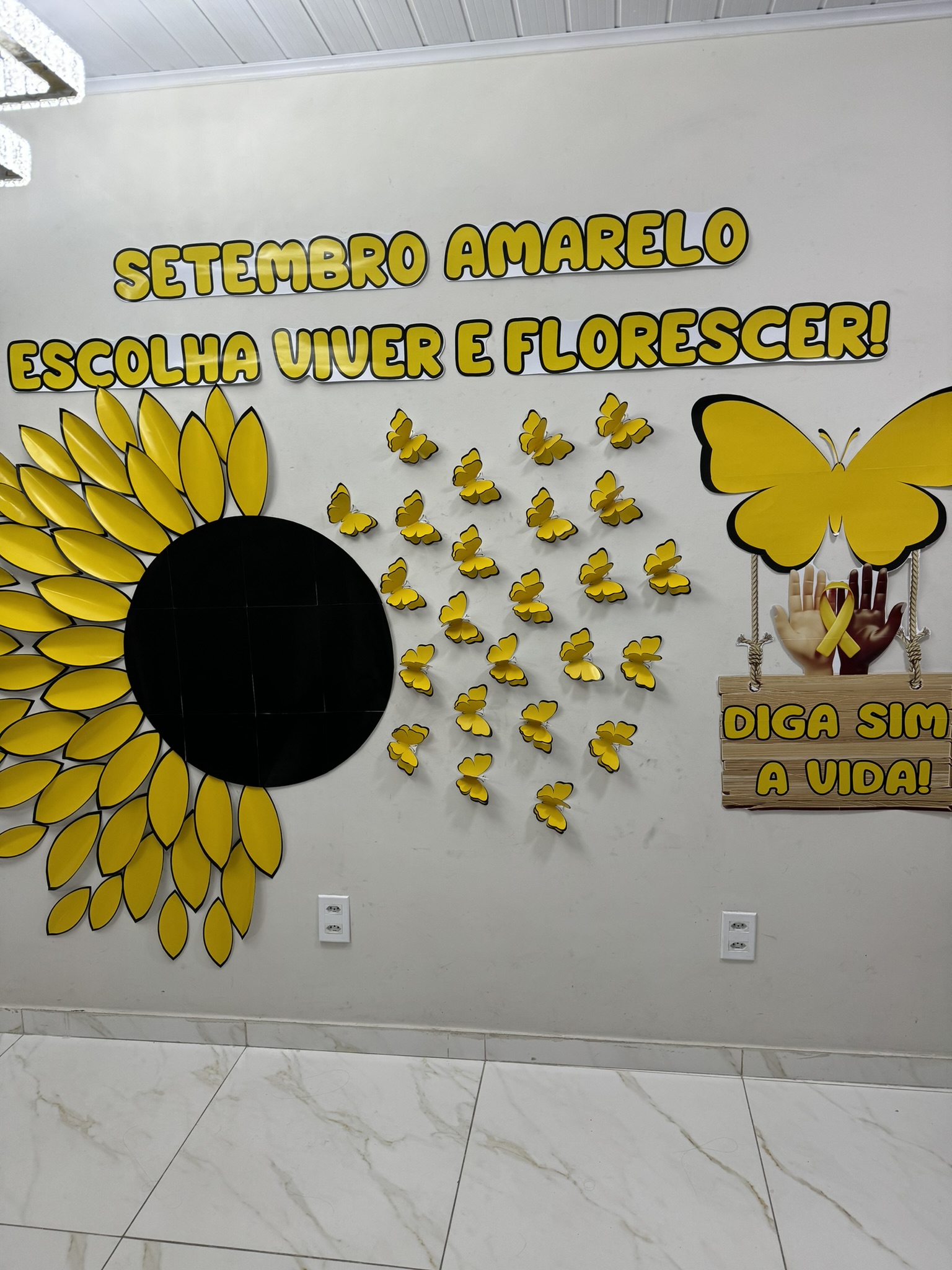 setembro amarelo decoração