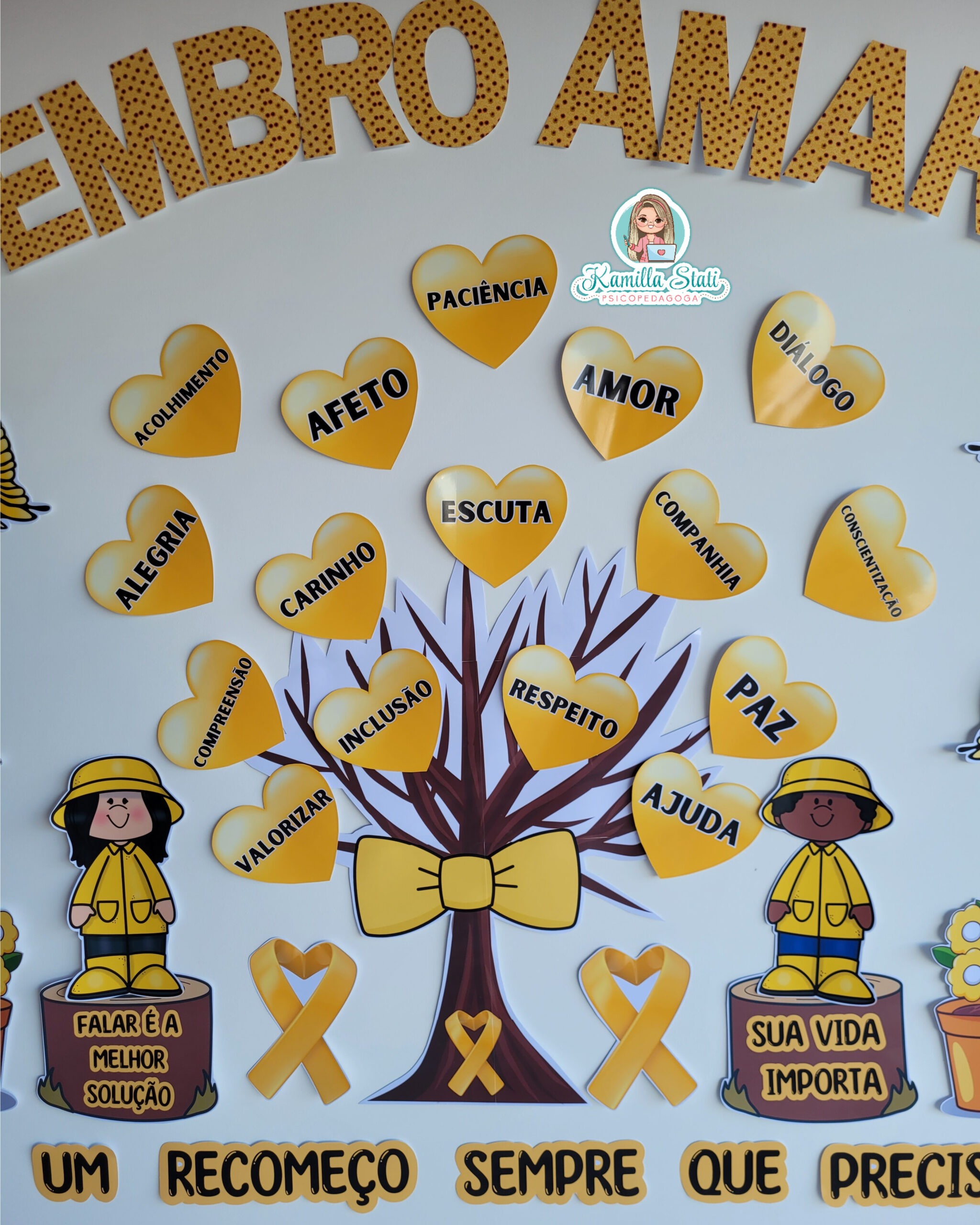 setembro amarelo decoração