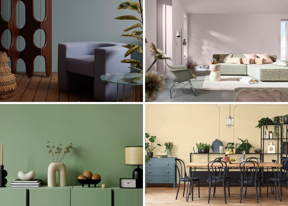 combinação de cores sala