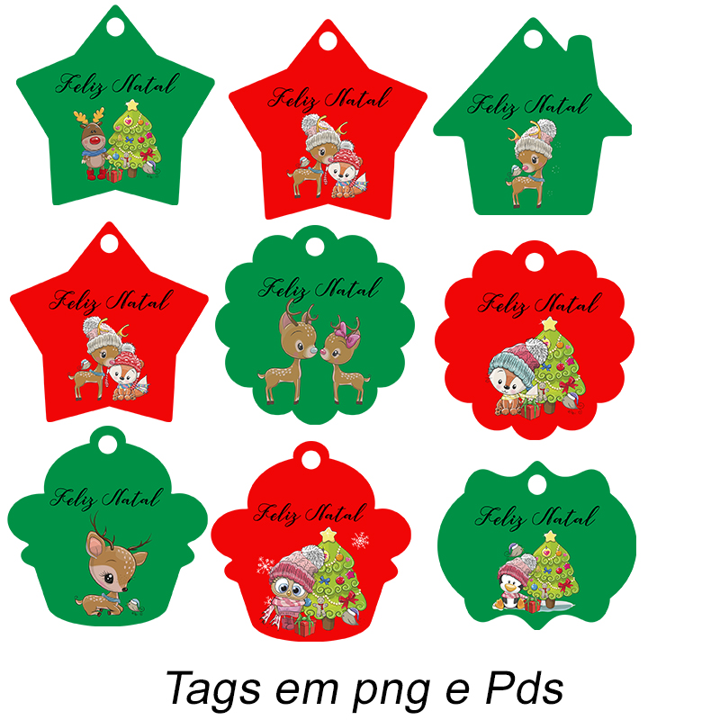 tags de natal para imprimir e colorir