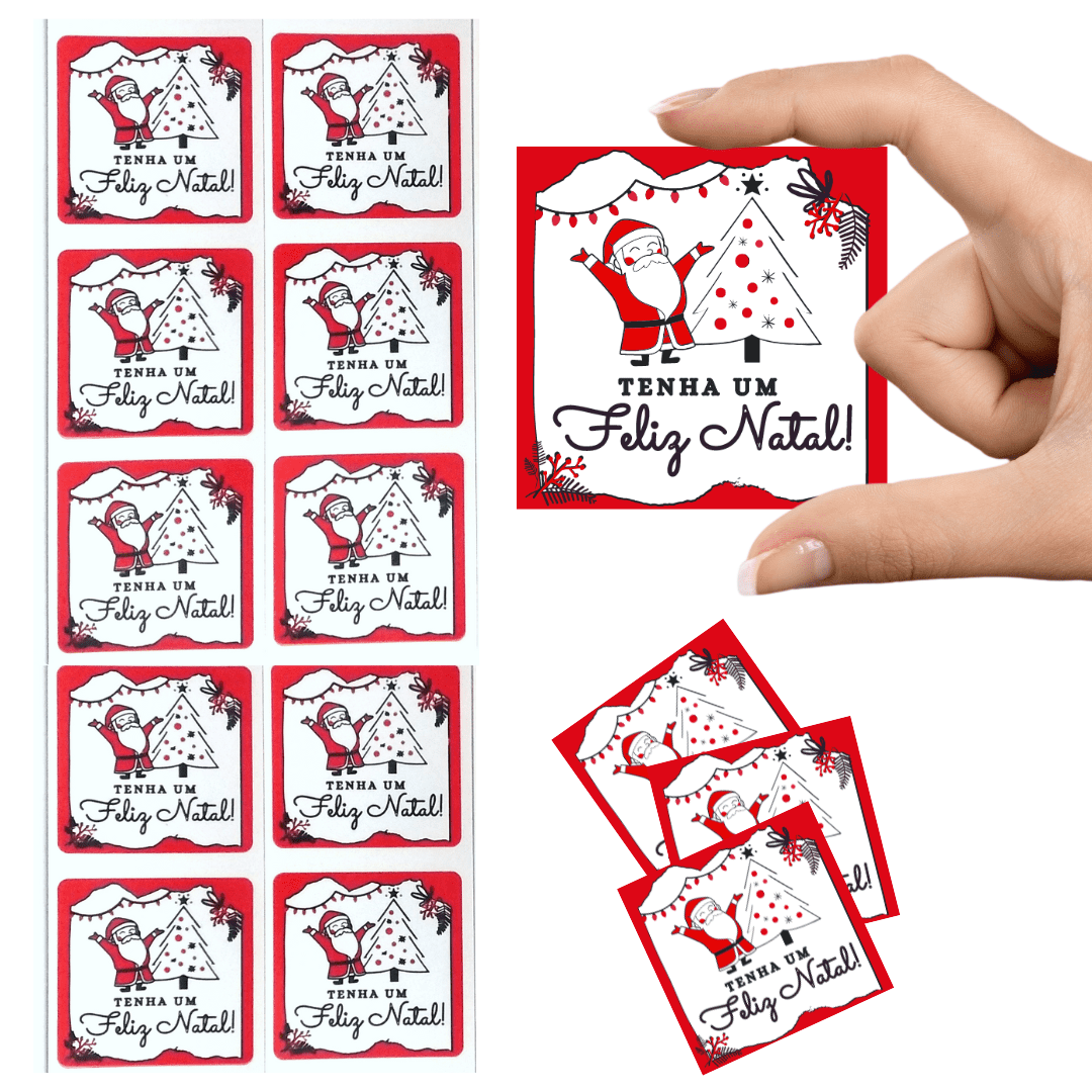 tags de natal minimalistas para imprimir