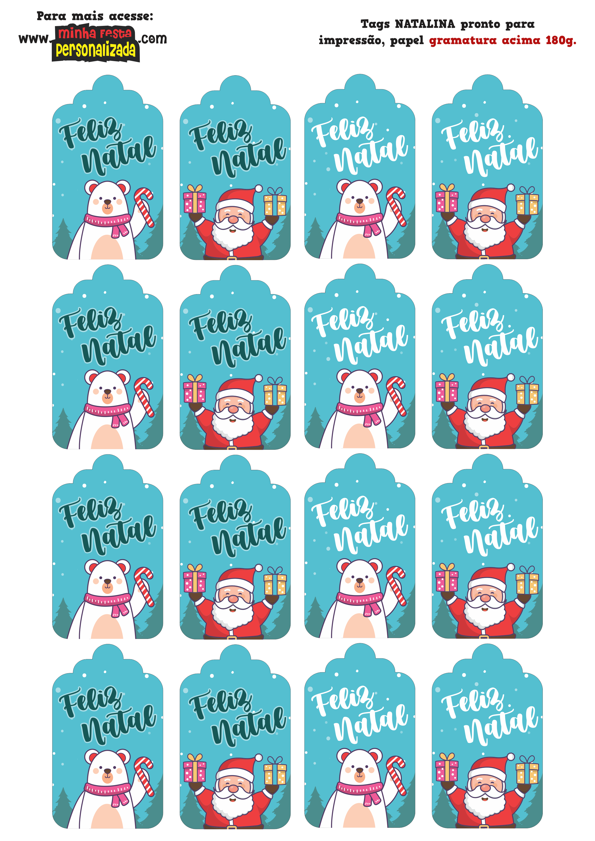 tags de natal com nome para imprimir