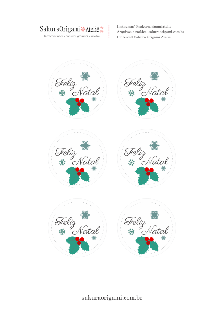 como fazer tags de natal