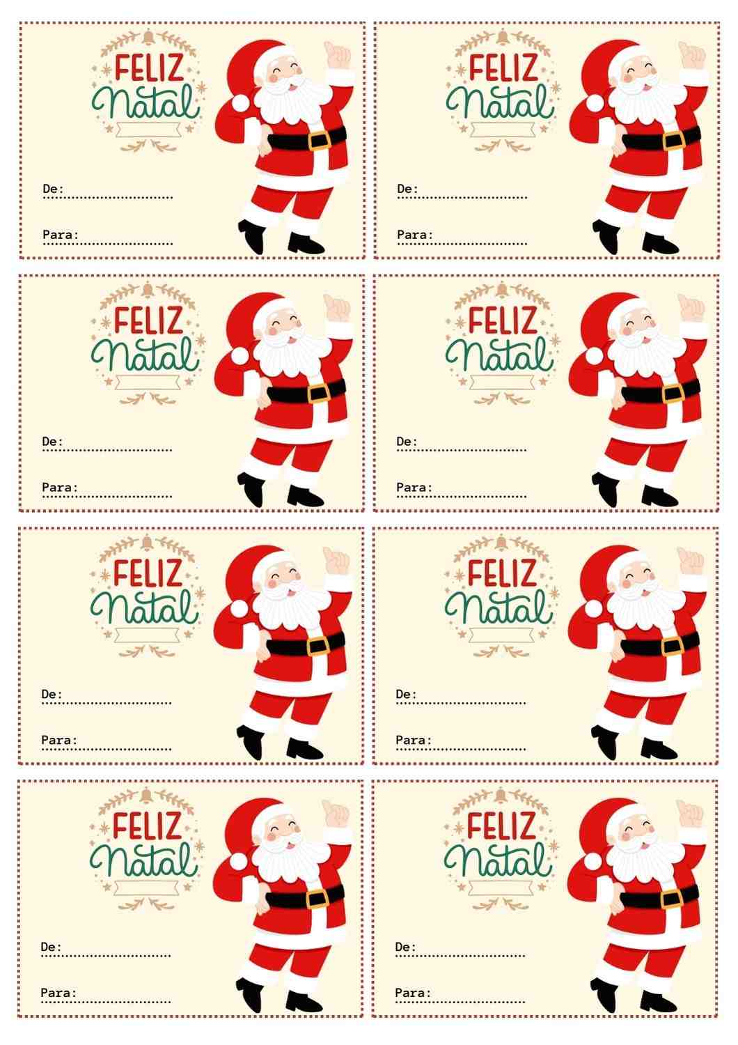 tags de natal personalizadas para imprimir