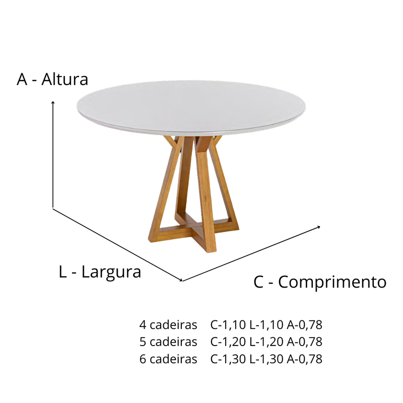 tamanho mesa jantar 8 lugares