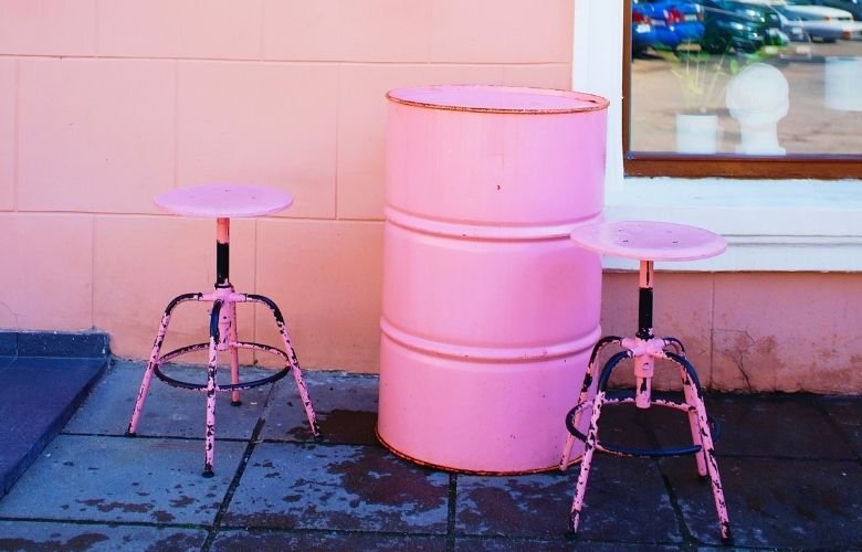 como transformar tambor de óleo em mesa de centro