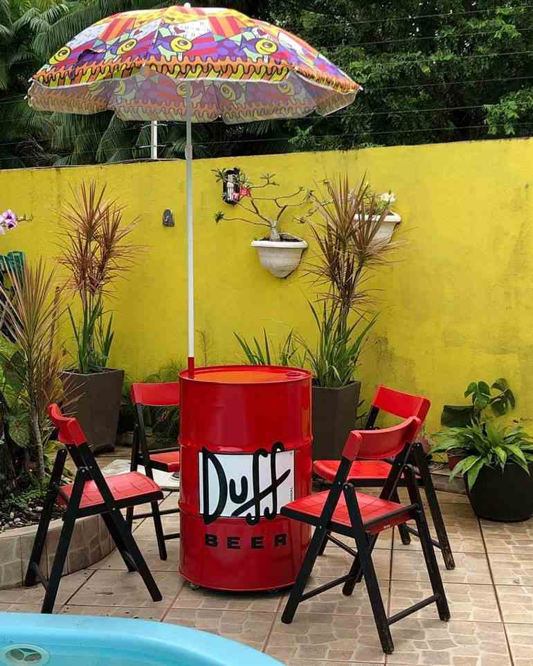 ideias de decoração com tambor industrial