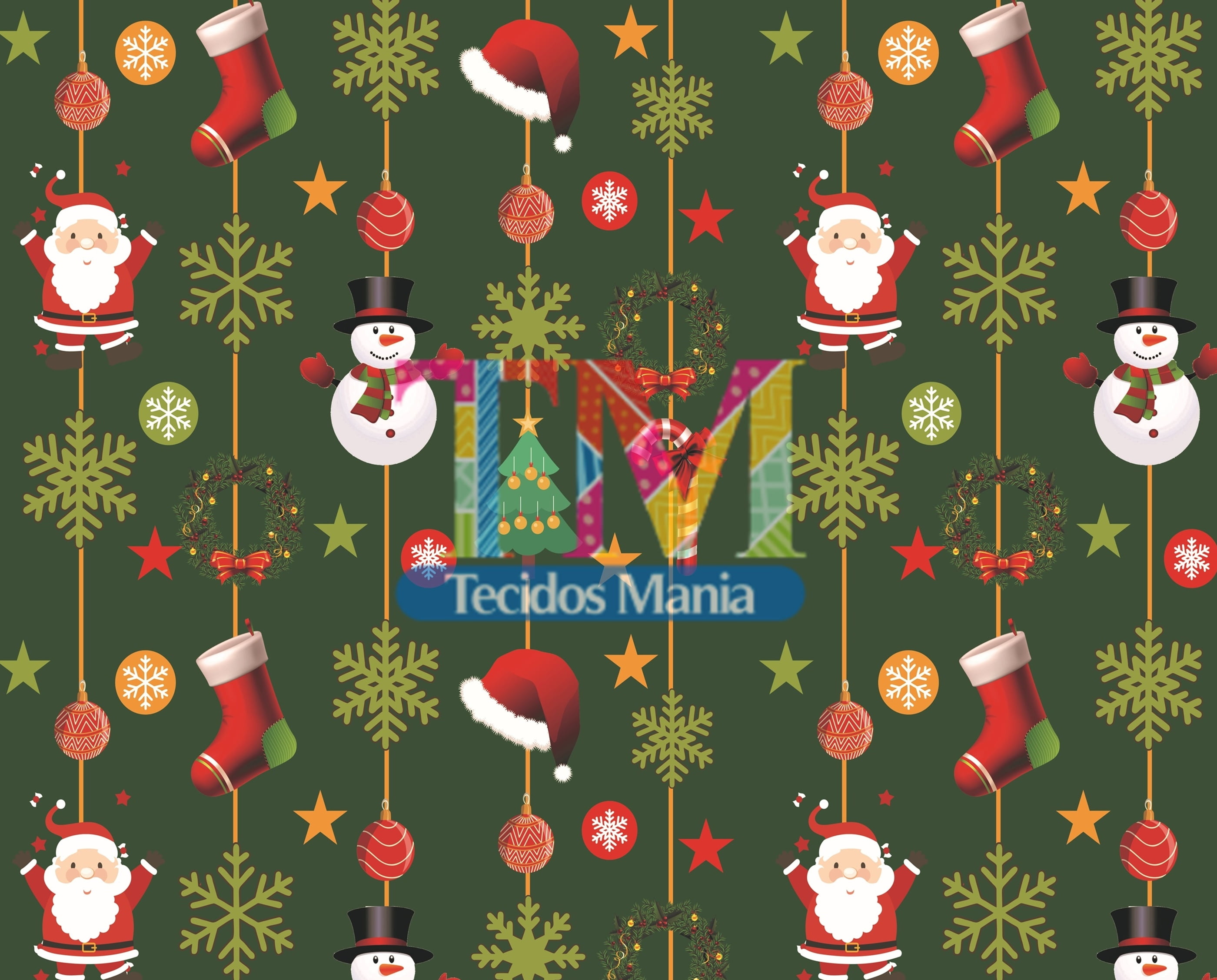 quanto custa tecido de natal por metro