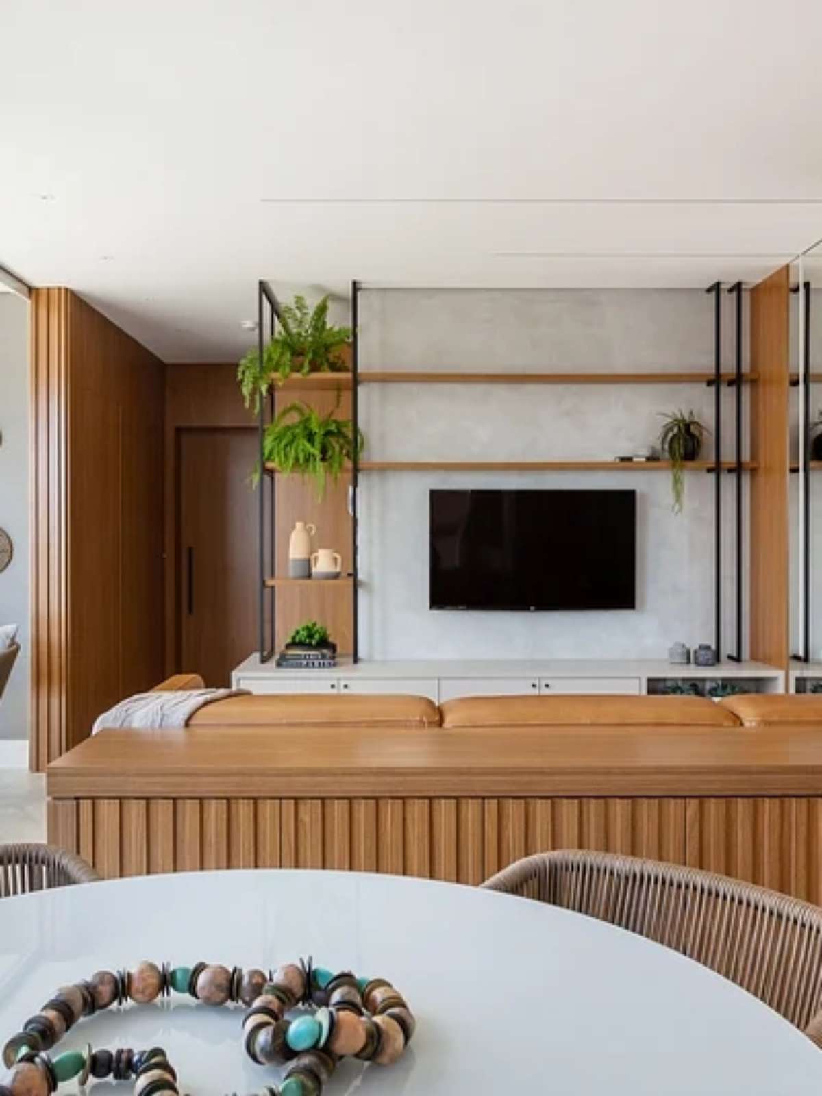 painel ripado mdf ou madeira macica