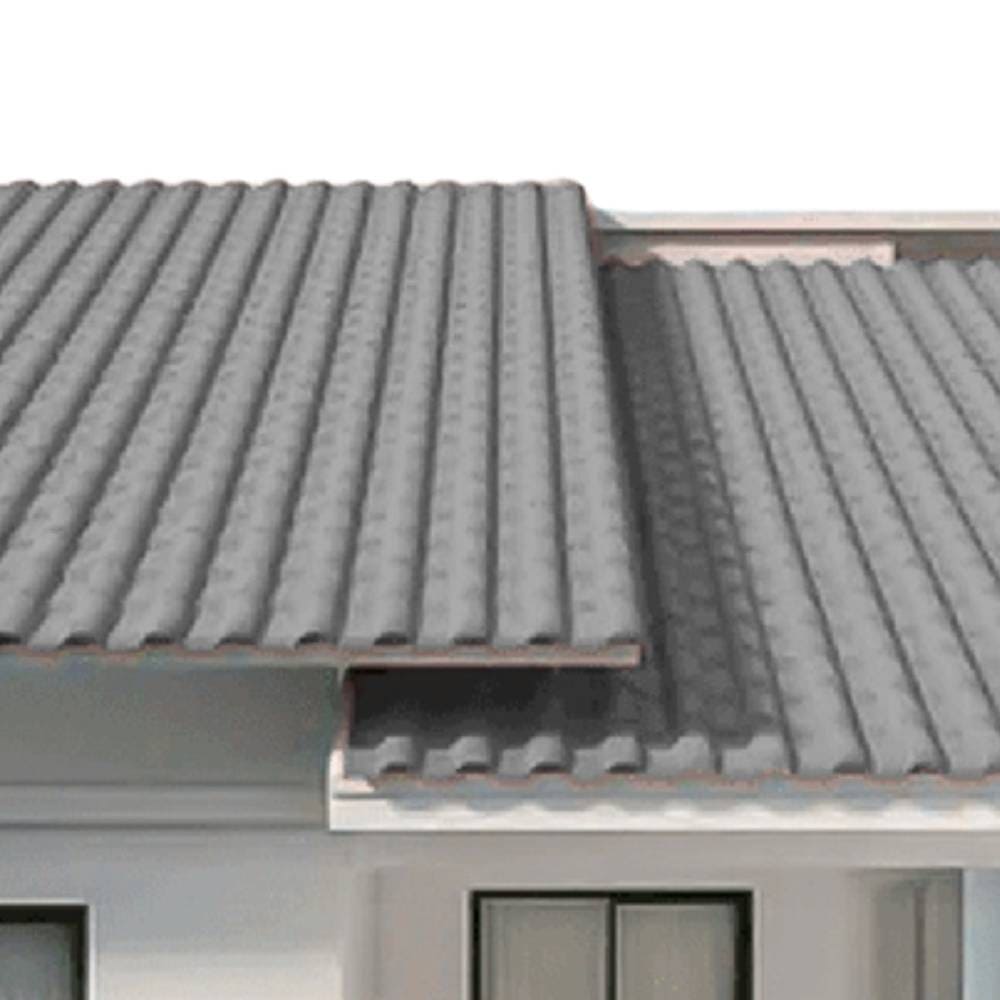 Telhado cinza grafite