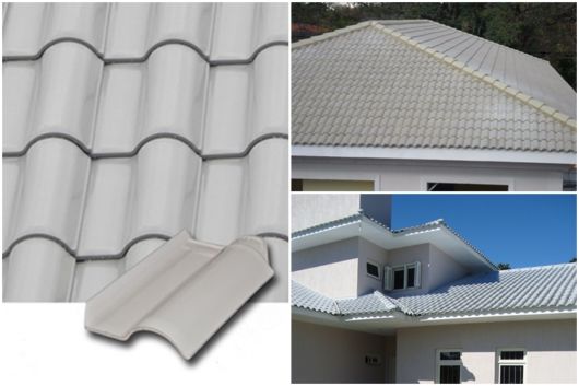 Telhado cinza pérola