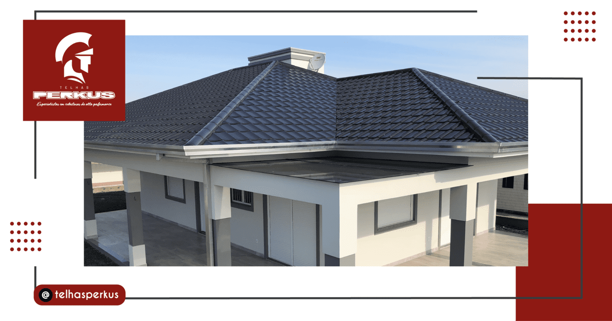 Telhado cinza chumbo