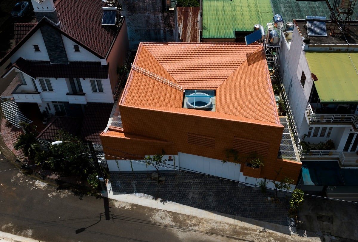 telhado invertido