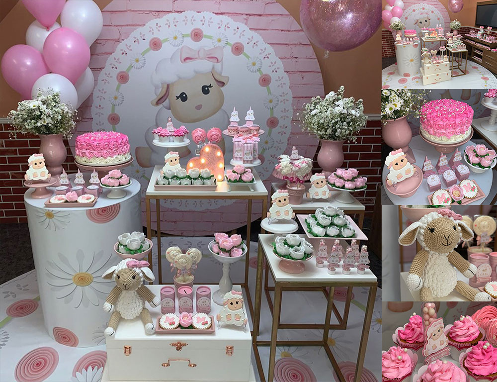 ideias decoração chá de bebê menina