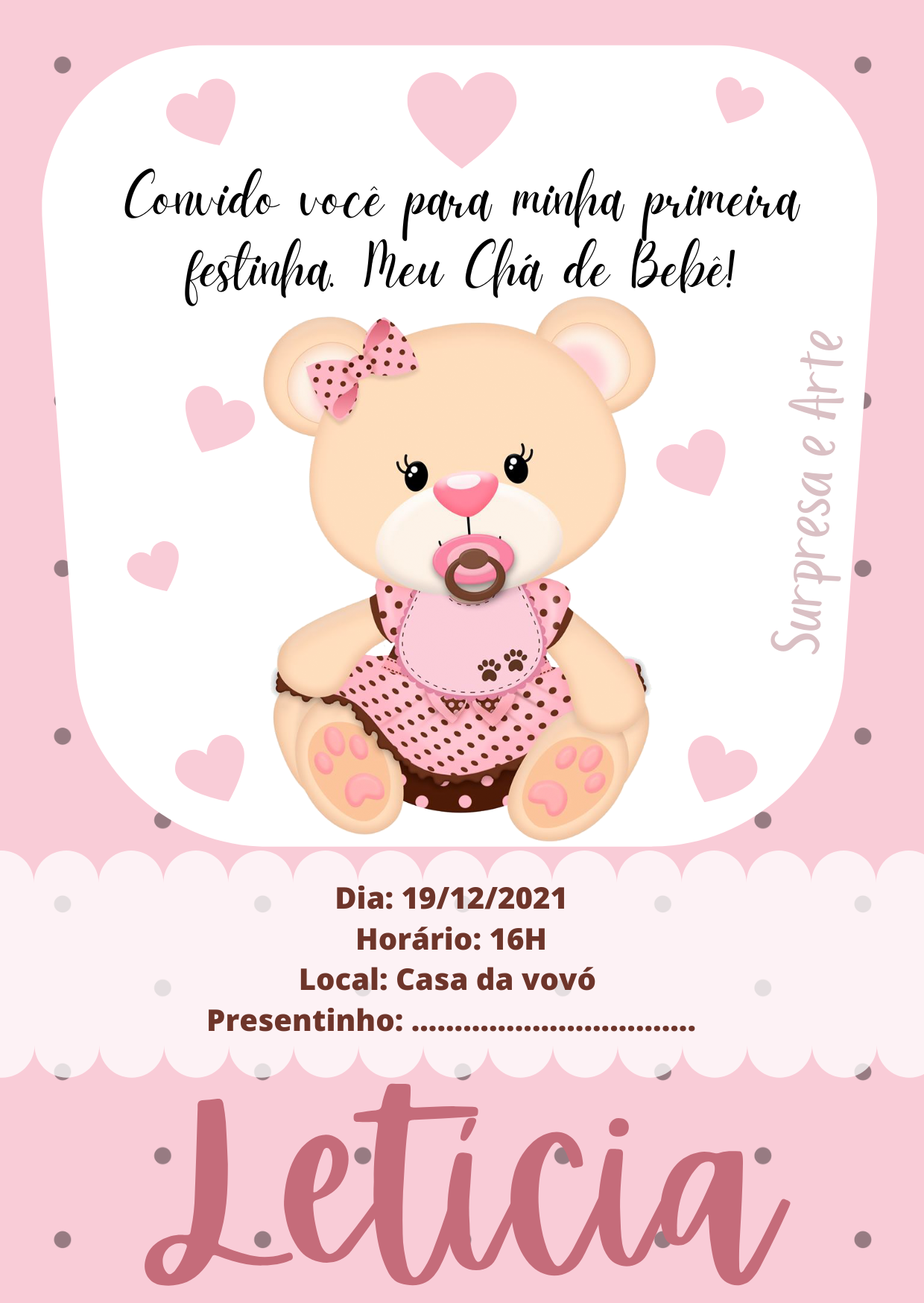 temas modernos chá de bebê menina