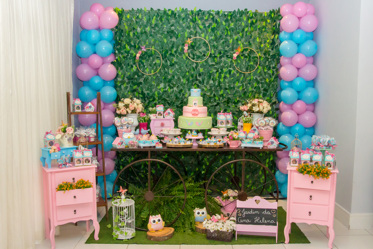 cores para festa jardim encantado