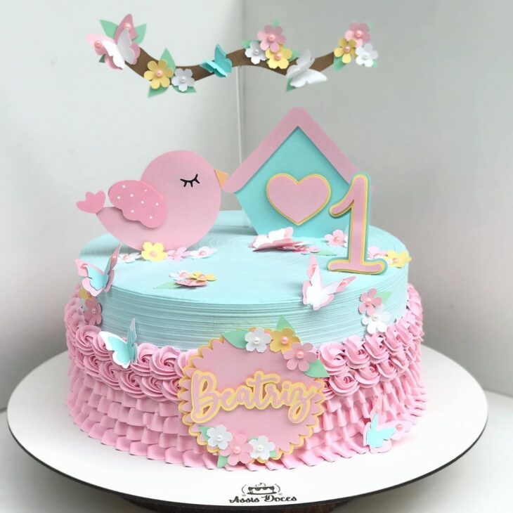 bolo jardim encantado simples