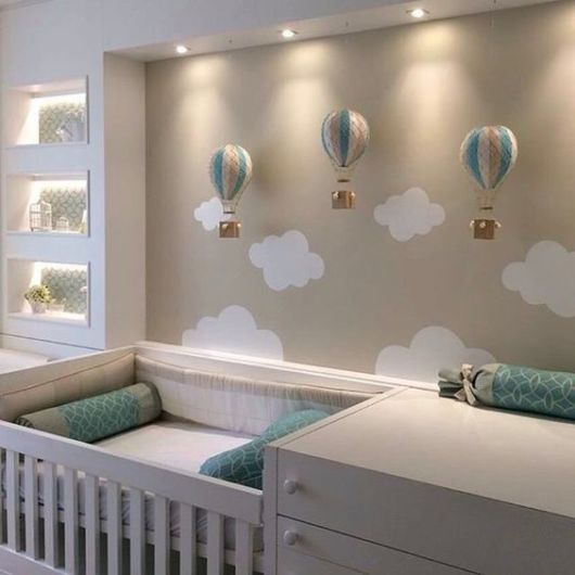 decoração minimalista bebê menino