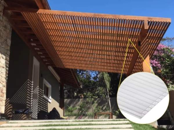 telha de PVC para terraço