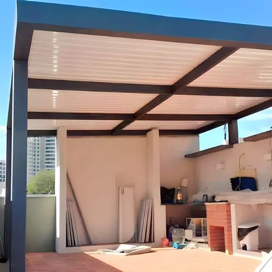 telha sanduíche para terraço