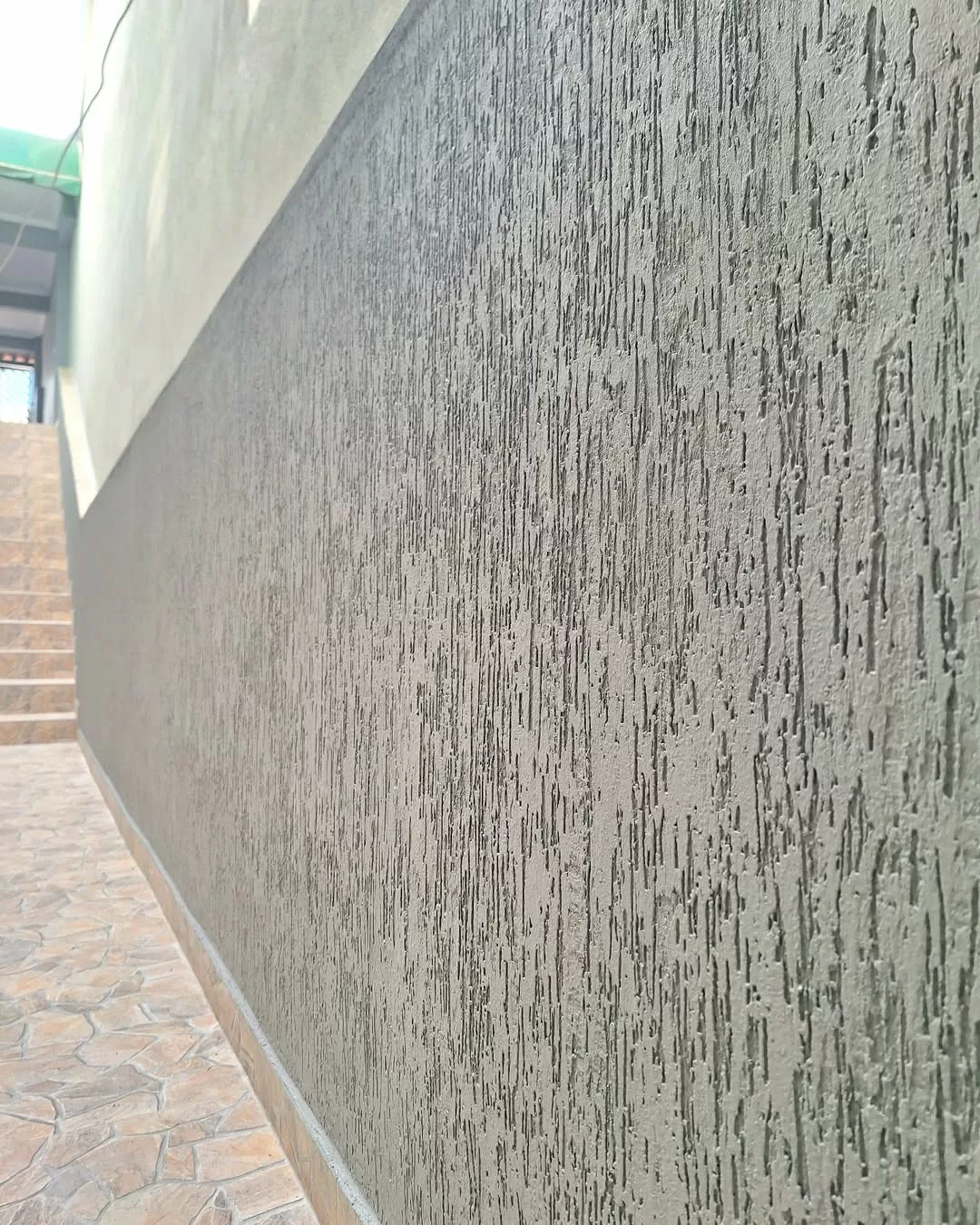 textura cinza para sala pequena