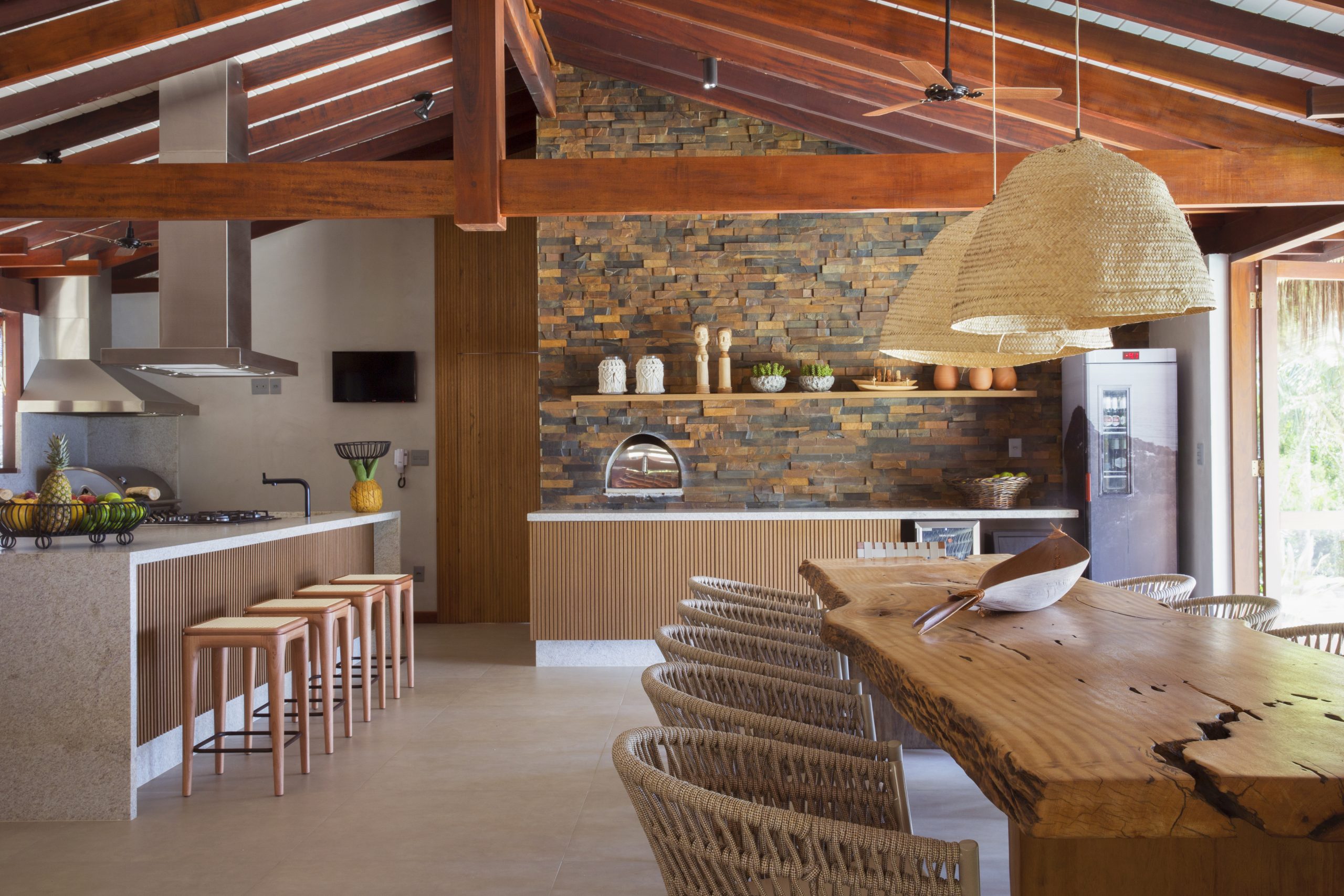 pedra ferro vs porcelanato efeito pedra