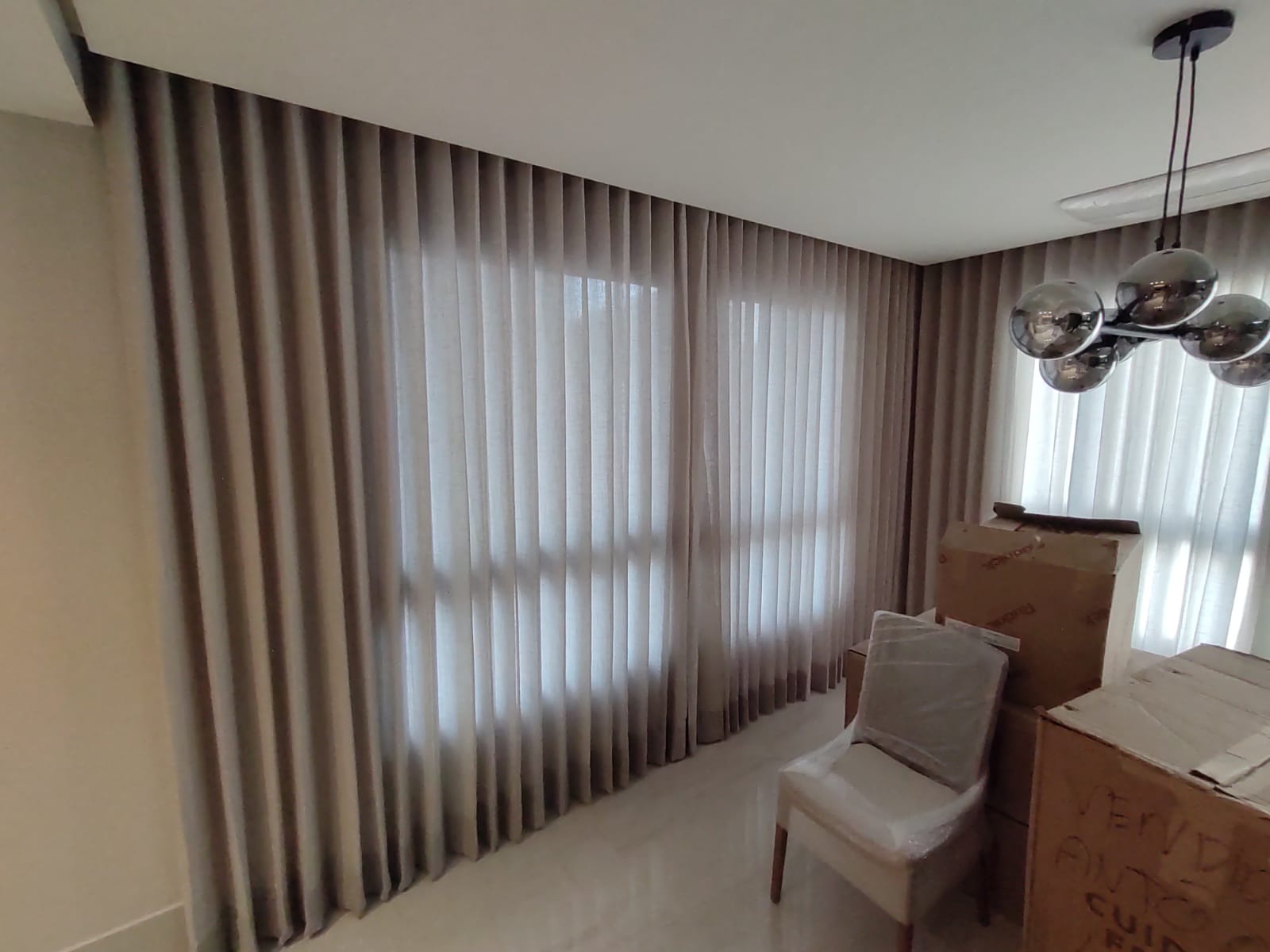 cortinas sala pequena