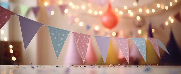 ideias criativas decoração festa tnt