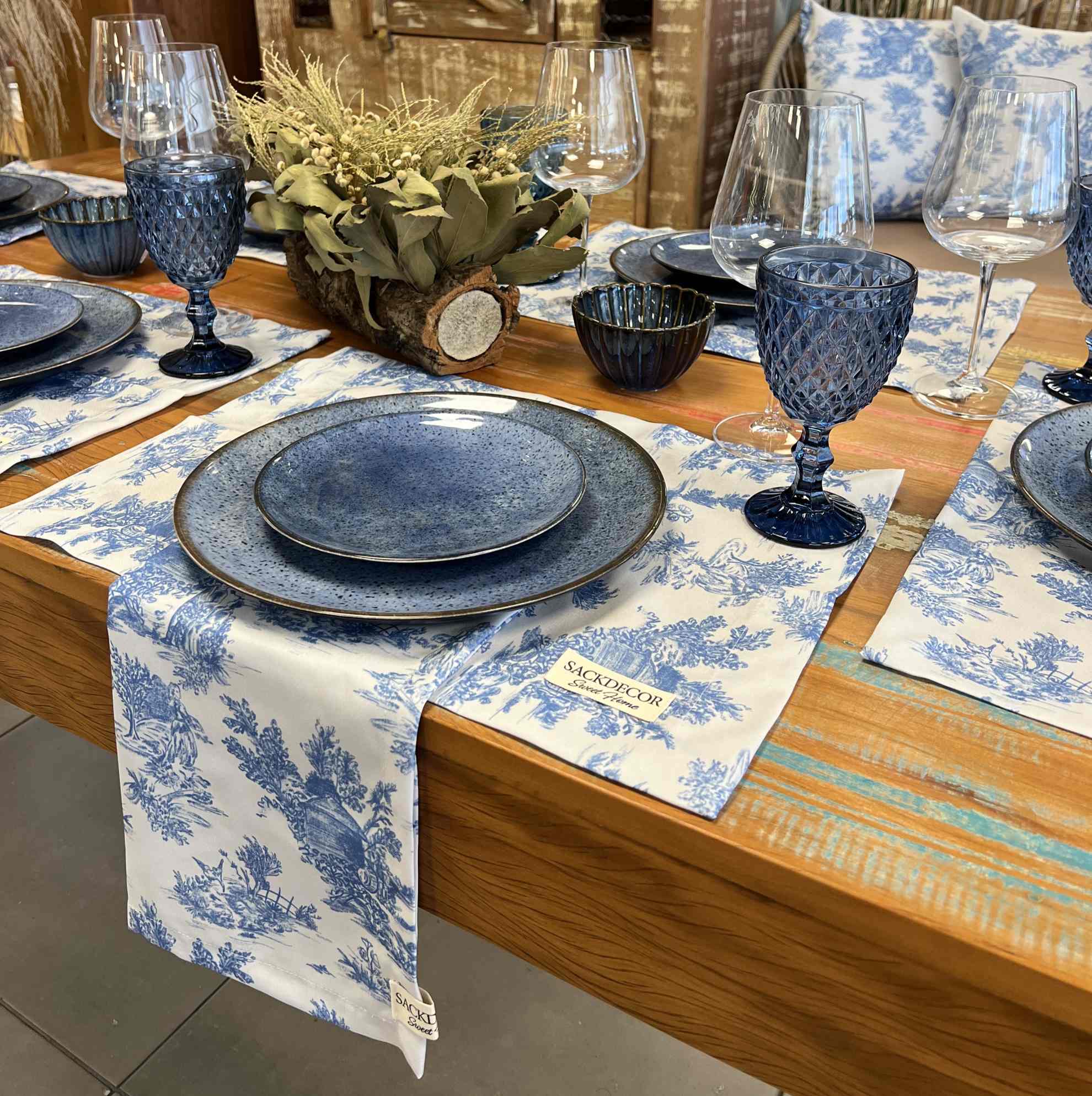 estampa toile de jouy moderna