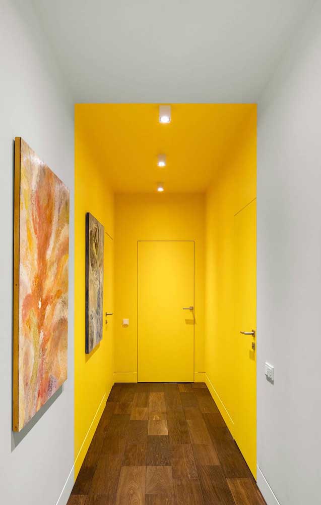 melhores tons de amarelo para sala de estar