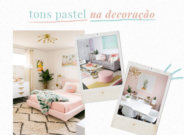 inspiração decoração tons pastel