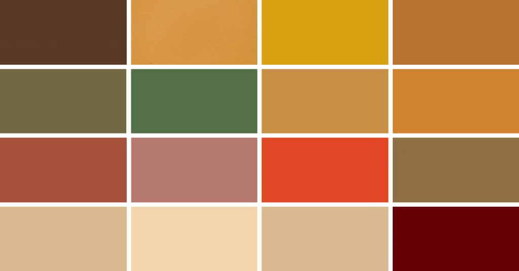 tons terrosos e bege