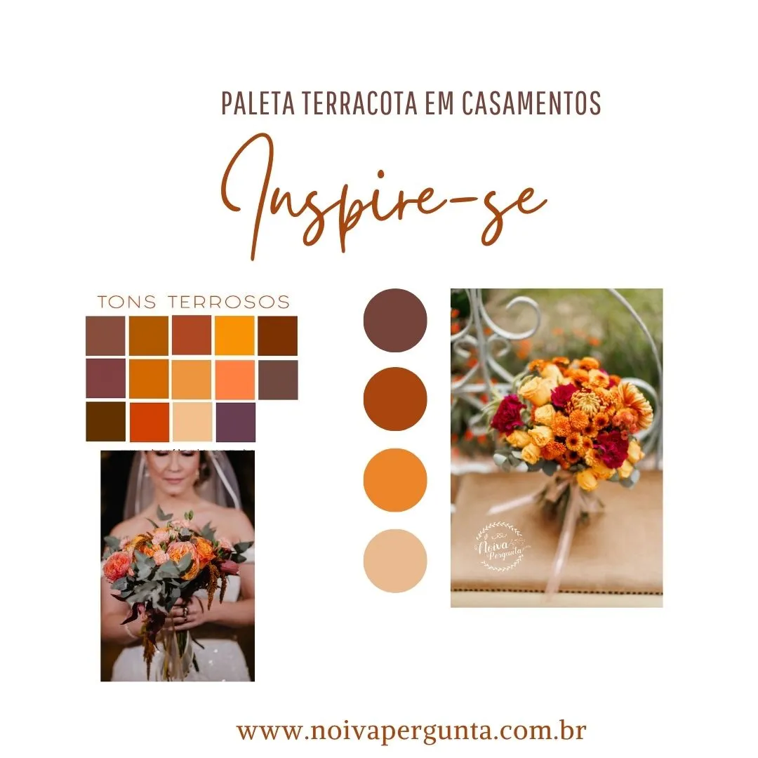 tons terrosos e rosa empoeirado