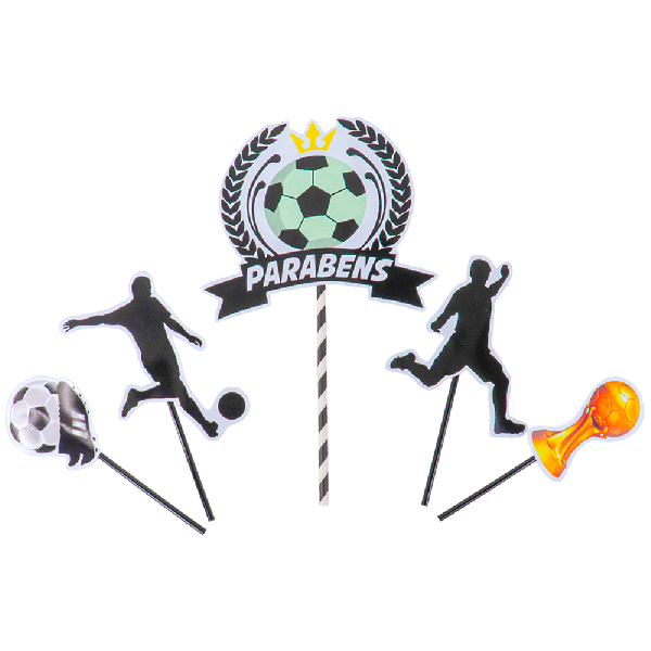 topo de bolo futebol time específico